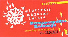 Festiwal WSZYSTKIE MAZURKI ŚWIATA (21-26 kwietnia, Warszawa)