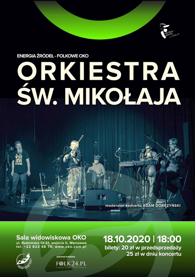 Folkowe OKO - Orkiestra św. Mikołaja (18 października, Ośrodek Kultury Ochoty, Warszawa)